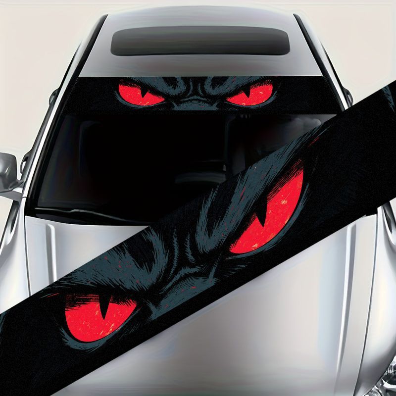 Car Accessories Evil Eye - Car Windshield Sun Visor Banner Decal