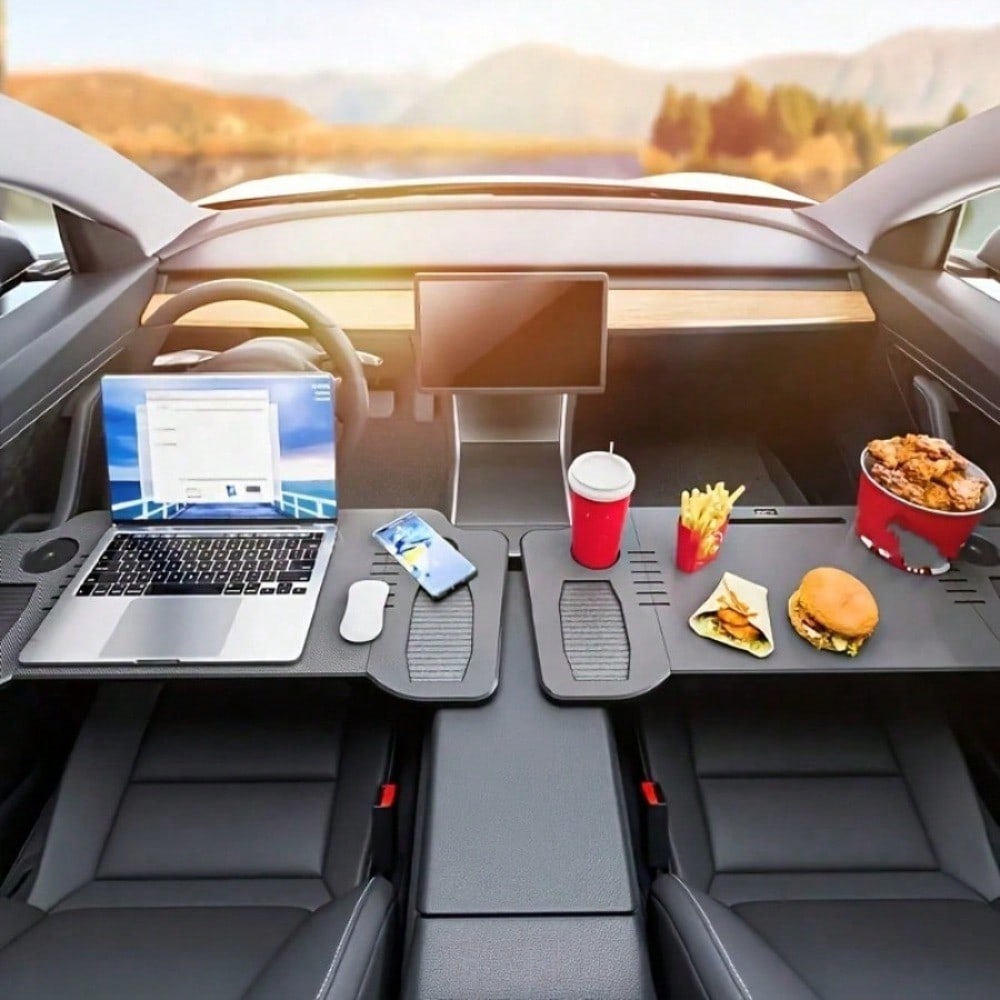 Back Seat Car Table - Portable Folding Car Table - Suitable