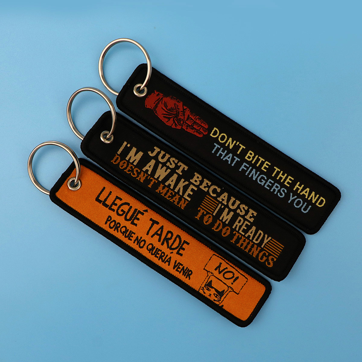 1pcs Quotation Embroidered Key - Car Accessories Quotation review and price