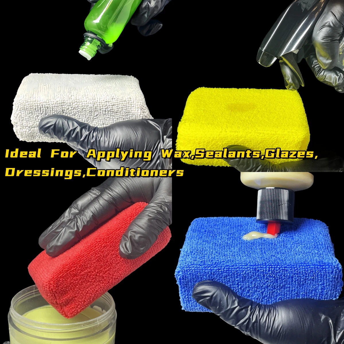 8Pcs Microfiber Car Wax Applic - Car Wax Polishing Pad review and price