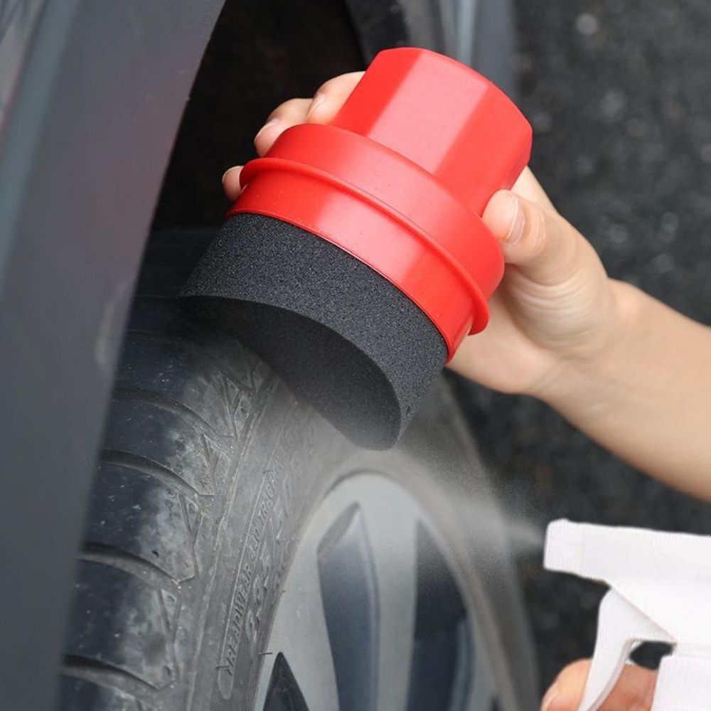 Curved Tire Polishing Sponge w - Car Wax Polishing Pad review and price