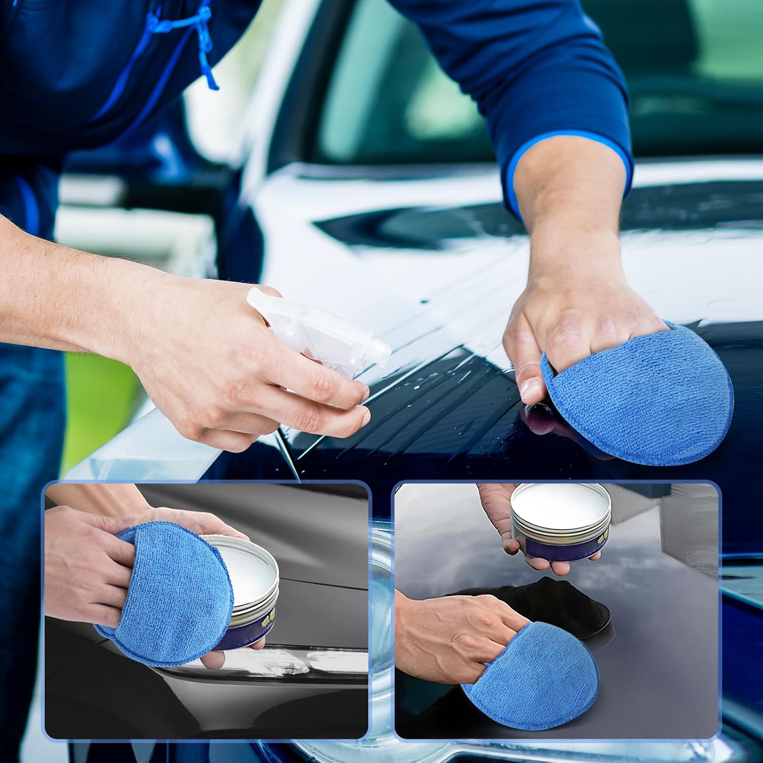 Auto Cleaning Sponge Brush Wax - Car Wax Polishing Pad review and price