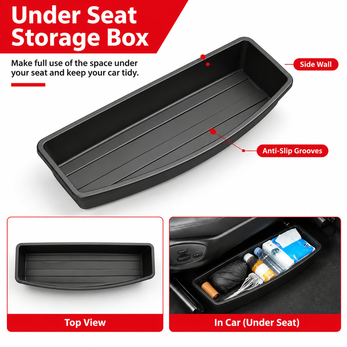 PINMOAP Under Seat Car Storage - Car Cable Organizer review and price