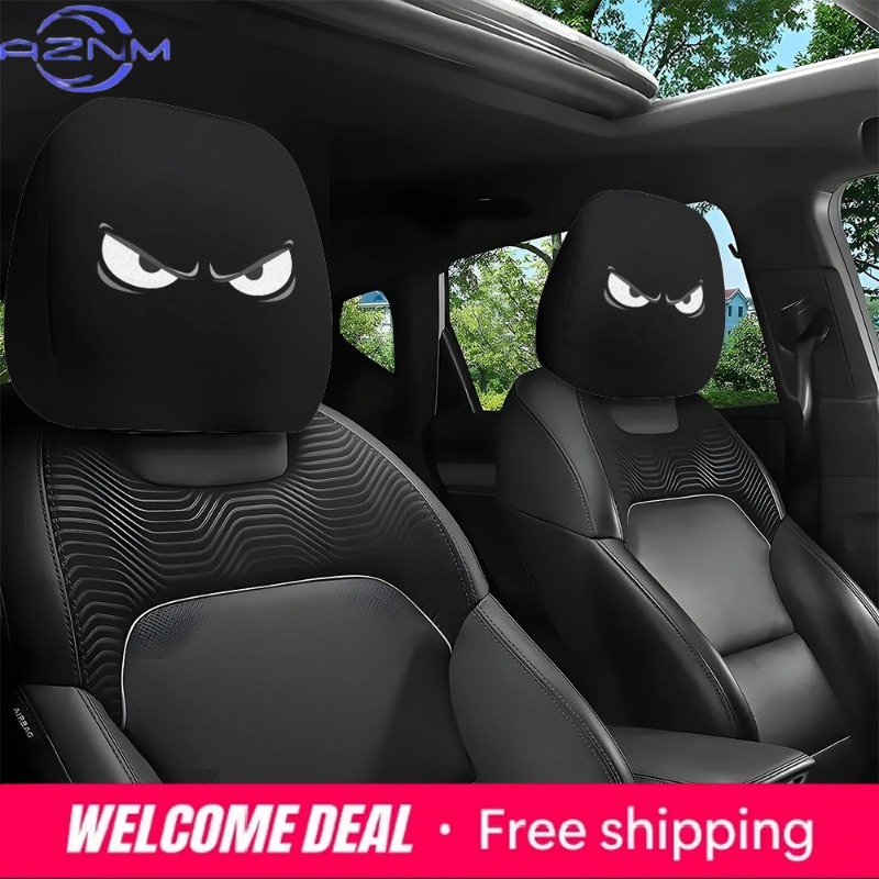 2PCS Evil Eye Printed Car Head - Car Accessories Evil Eye review and price