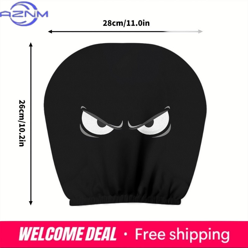 2PCS Evil Eye Printed Car Head - Car Accessories Evil Eye review and price