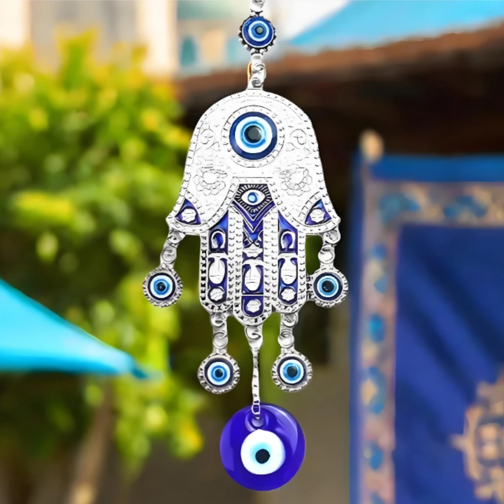 Turkish Fatima Palm Blue Eye K - Car Accessories Evil Eye review and price