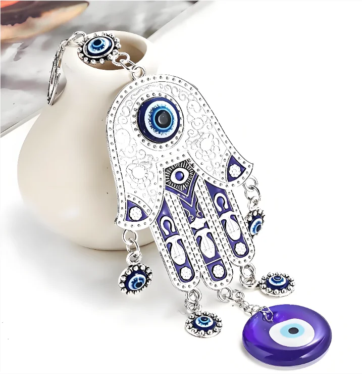 Turkish Fatima Palm Blue Eye K - Car Accessories Evil Eye review and price