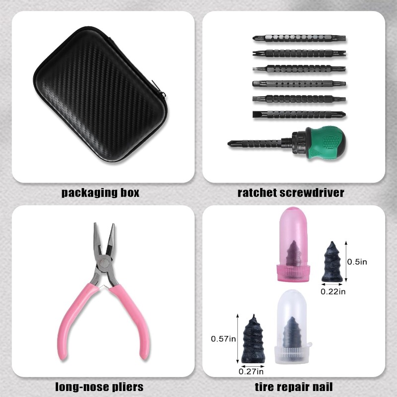 Tire Repair Rubber Nail Tool S - Car Emergency Tool Kit review and price