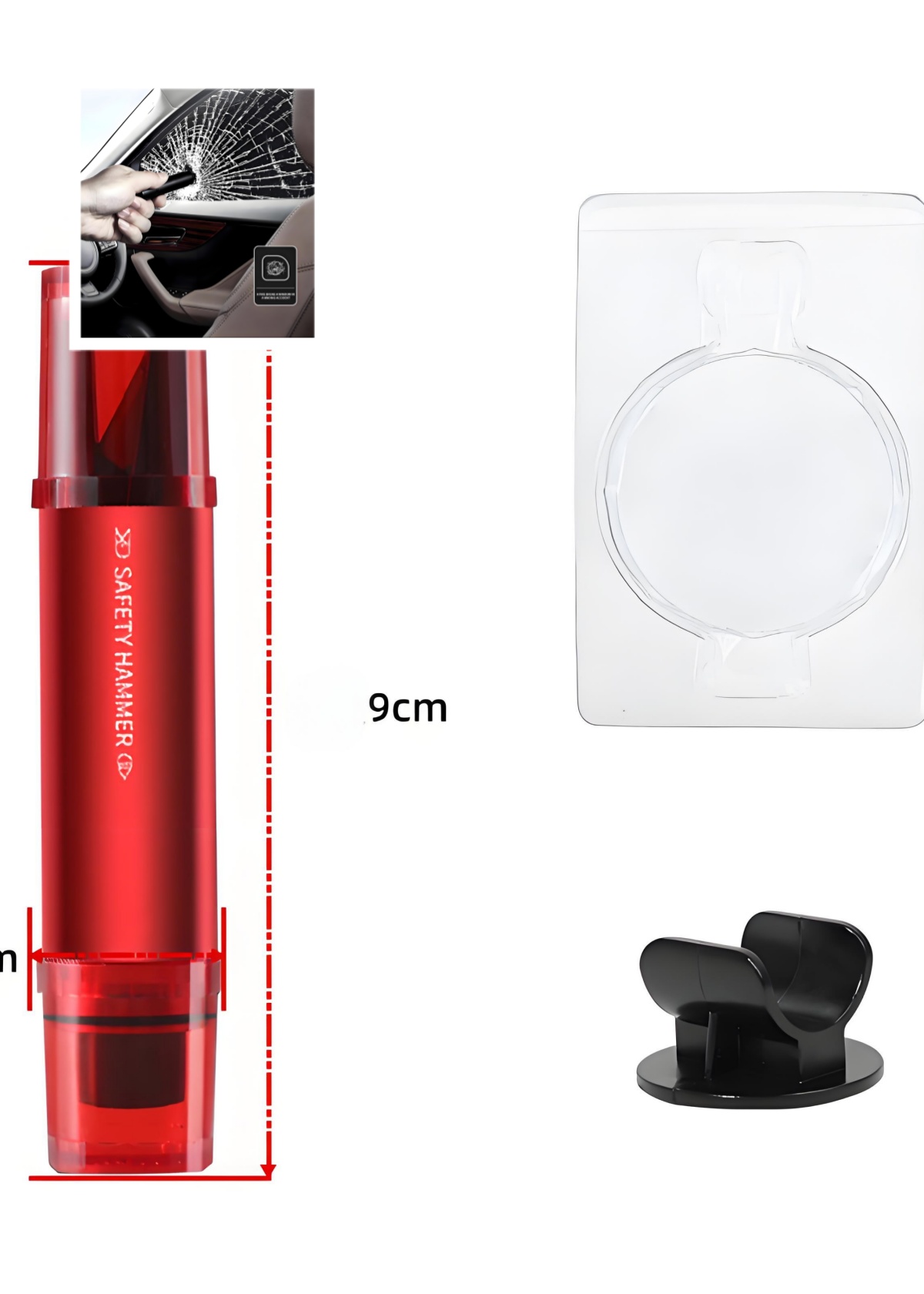 2-in-1 Car Safety Hammer Emerg - Car Emergency Tool Kit review and price