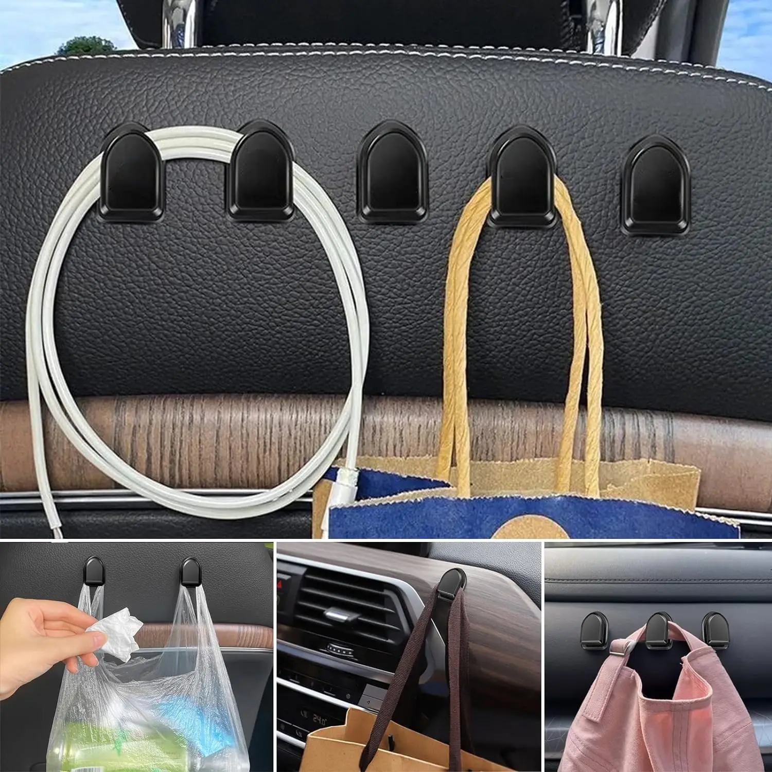 Mini Car Hooks Interior Storag - Car Cable Organizer review and price